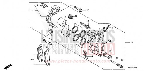 ETRIER DE FREIN AVANT CRF450RC de 2012